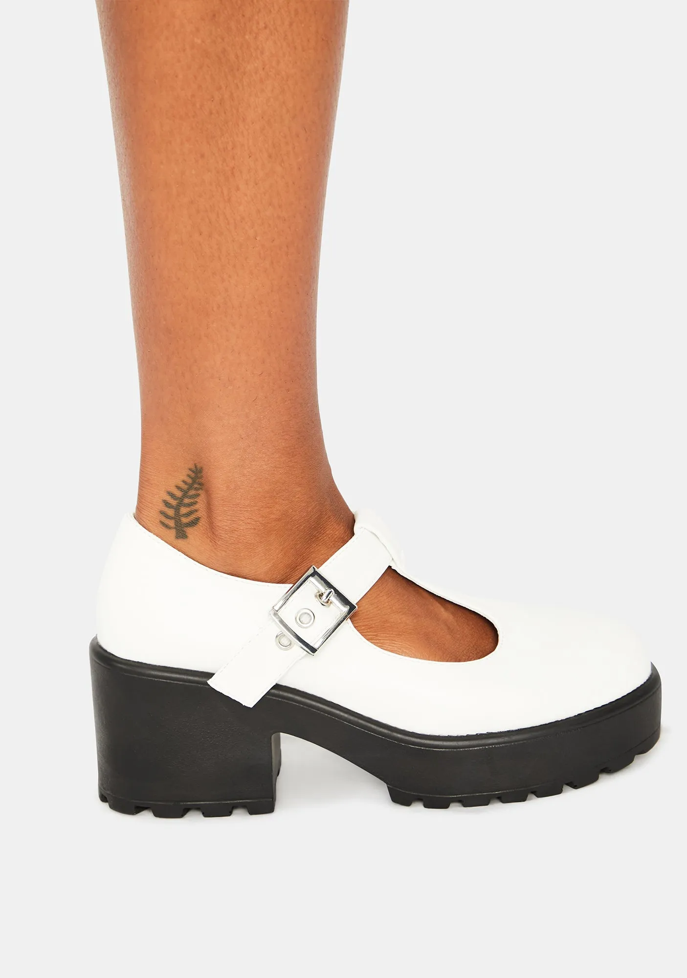 White Sia Mary Janes-