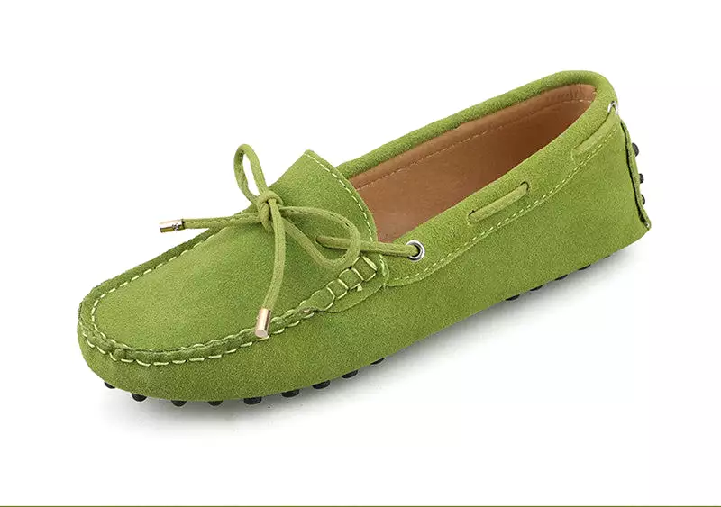 Women Leather Flat Loafers Moccasins Driving Shoes