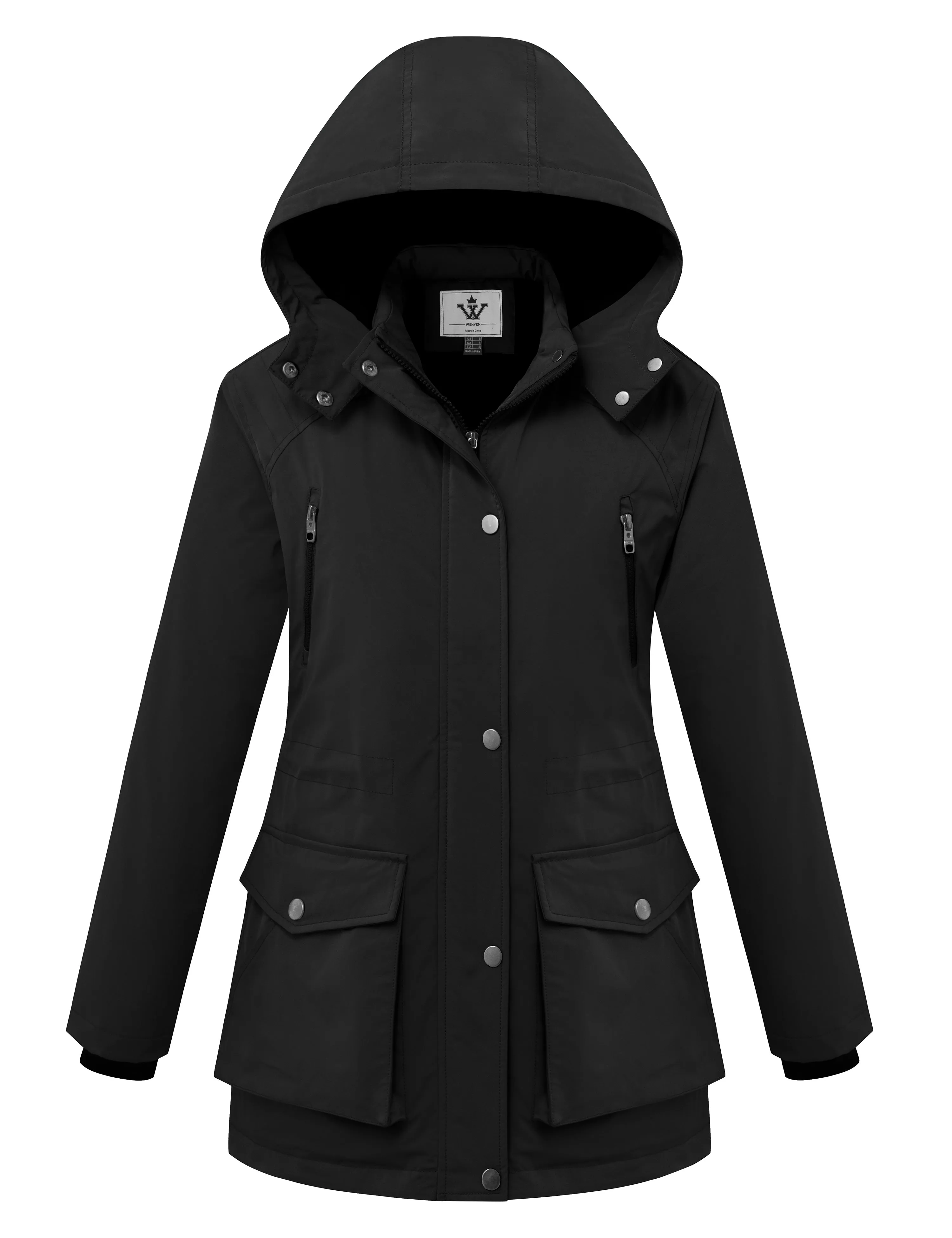 Women's Waterproof Winter Coats Warm Thicken Puffer Jackets with Detachable Hood