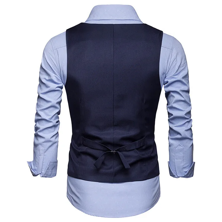 Xituodai Black Red Wine Grey Navy Blue Vests For Men Slim Fit Suit Male Waistcoat Gilet Homme Casual Sleeveless Formal Business 