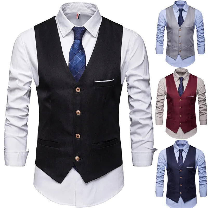 Xituodai Black Red Wine Grey Navy Blue Vests For Men Slim Fit Suit Male Waistcoat Gilet Homme Casual Sleeveless Formal Business 