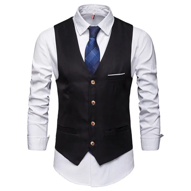 Xituodai Black Red Wine Grey Navy Blue Vests For Men Slim Fit Suit Male Waistcoat Gilet Homme Casual Sleeveless Formal Business 