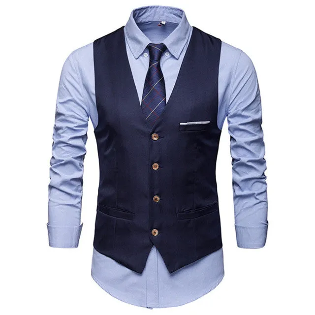 Xituodai Black Red Wine Grey Navy Blue Vests For Men Slim Fit Suit Male Waistcoat Gilet Homme Casual Sleeveless Formal Business 