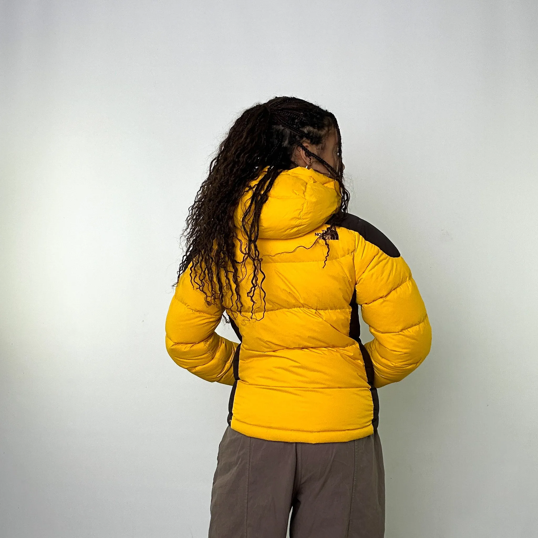 Yellow 90s The North Face 700 Series Puffer Jacket Coat (M)